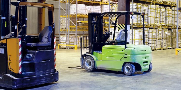 Forklift driver warehouse